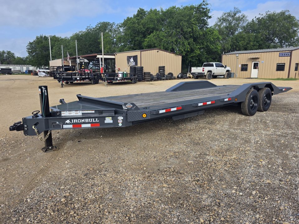 New 2026-Norstar-102-x-24-Iron-Bull-TWB-–-HD-8″-I-Beam-Bumper-Pull-Tilt-Trailer,-Hdy.-Jack,-Full-Deck-Power-Tilt-Up/Down,-Drive-Over-Fenders,-17.5,-16ply,-16k-base-105279