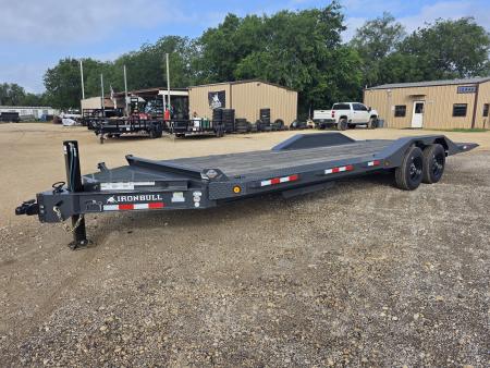 New 2026-Norstar-102-x-24-Iron-Bull-TWB-–-HD-8″-I-Beam-Bumper-Pull-Tilt-Trailer,-Hdy.-Jack,-Full-Deck-Power-Tilt-Up/Down,-Drive-Over-Fenders,-17.5,-16ply,-16k-base-105279