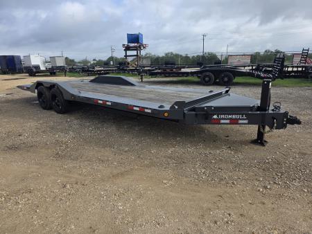 New 2026-Norstar-102-x-24-Iron-Bull-TWB-–-HD-8″-I-Beam-Bumper-Pull-Tilt-Trailer,-Hdy.-Jack,-Full-Deck-Power-Tilt-Up/Down,-Drive-Over-Fenders,-17.5,-16ply,-16k-base-105279