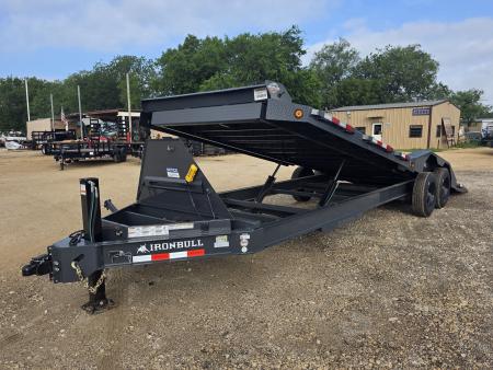 New 2026-Norstar-102-x-24-Iron-Bull-TWB-–-HD-8″-I-Beam-Bumper-Pull-Tilt-Trailer,-Hdy.-Jack,-Full-Deck-Power-Tilt-Up/Down,-Drive-Over-Fenders,-17.5,-16ply,-16k-base-105279