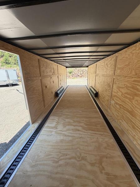 New 2026 Cynergy 2 8.5x28ft Dove Gray/Silver 6ft6 interior height Etrack Cargo / Enclosed Trailer