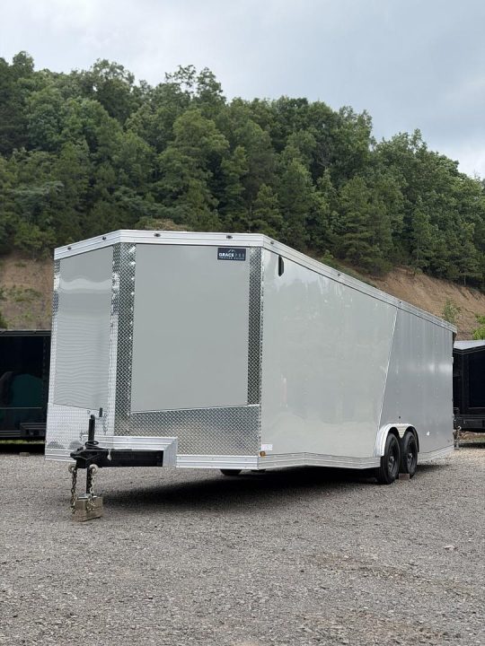 New 2026 Cynergy 2 8.5x28ft Dove Gray/Silver 7ft interior height Cargo / Enclosed Trailer