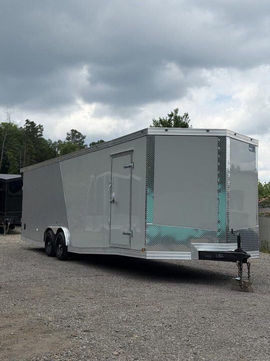 New 2026 Cynergy 2 8.5x28ft Dove Gray/Silver 7ft interior height Cargo / Enclosed Trailer