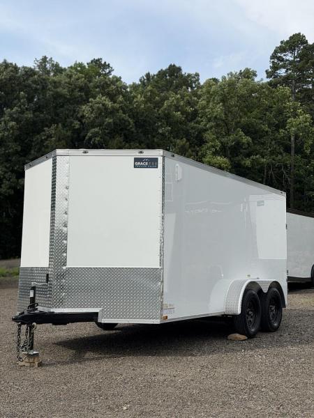 New 2026 Cynergy 2 7x14ft White 6ft interior height Cargo / Enclosed Trailer
