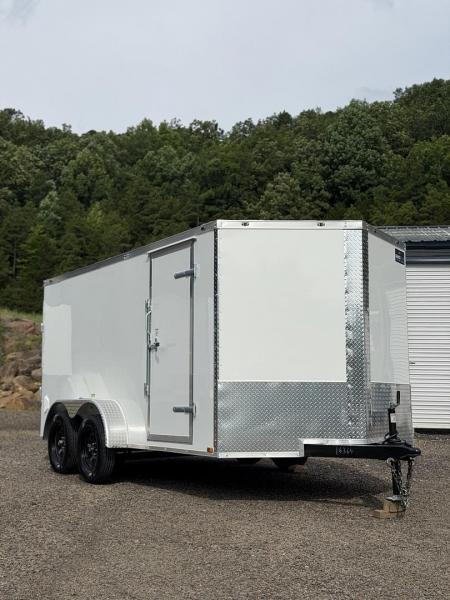 New 2026 Cynergy 2 7x14ft White 6ft interior height Cargo / Enclosed Trailer
