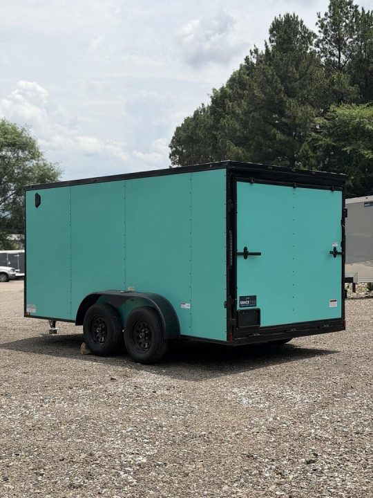 New 2026 Cynergy 2 7x14ft Aqua Blue 6ft interior height Cargo / Enclosed Trailer