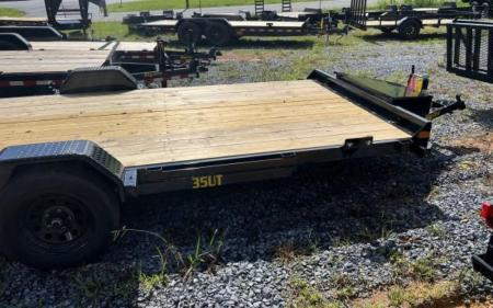 New 2027 Big Tex Trailers 35UT (7 x 14) BLACK BI-FOLD RAMPGATE Utility Trailer