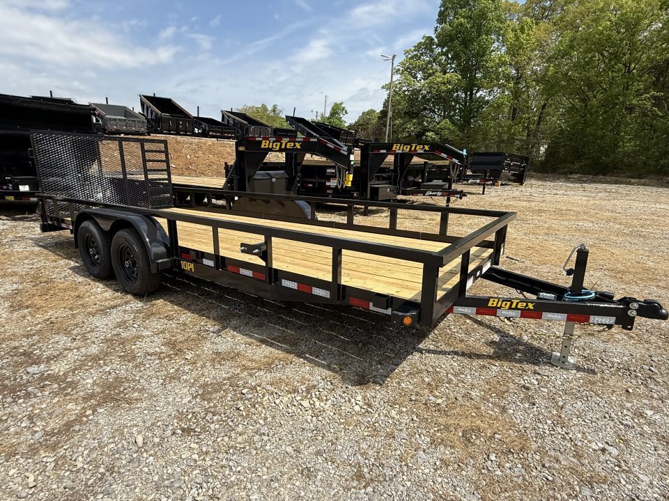 New 2026 Big Tex 10PI 20’ Utility Trailer, 9990 GVWR, SPRING ASSIST GATE