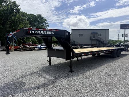 New 2027 PJ Trailers 102X30 GOOSENECK 18K GVWR (MEGA RAMPS) Flatbed Trailer