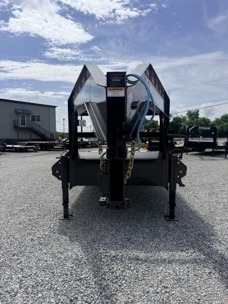 New 2027 PJ Trailers 102X30 GOOSENECK 18K GVWR (MEGA RAMPS) Flatbed Trailer