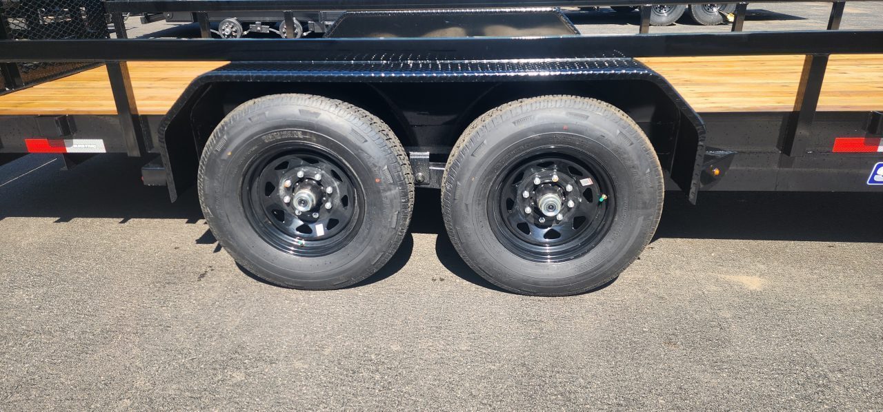 New 7x 20 Sure-Trac HD Tube Top Utility Trailer 14k