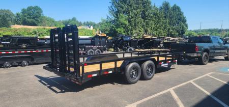 New 7x 20 Sure-Trac HD Tube Top Utility Trailer 14k
