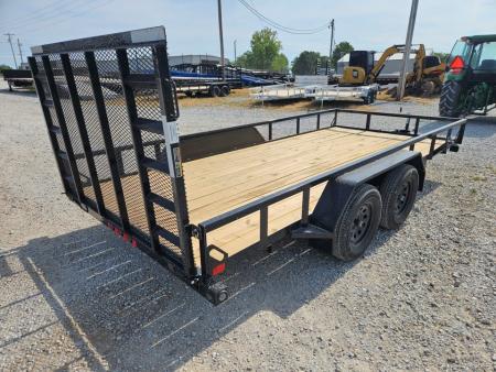 New 2026 Load Trail 83X16 TANDEM 7K TUBE TOP UTILITY W/4' SPRING GATE