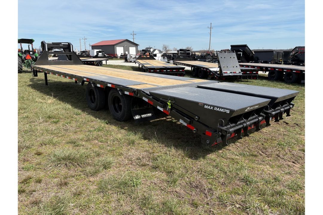 New 2026 Load Trail 102x30 Tandem 24K GN W/ Max Ramps Flatbed Trailer