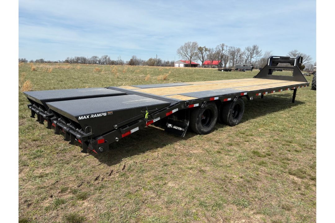 New 2026 Load Trail 102x30 Tandem 24K GN W/ Max Ramps Flatbed Trailer