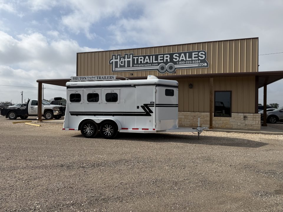 Used 2024 Bruton 3 HORSE XTREME Horse Trailer