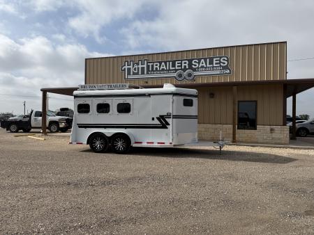 Used 2024 Bruton 3 HORSE XTREME Horse Trailer