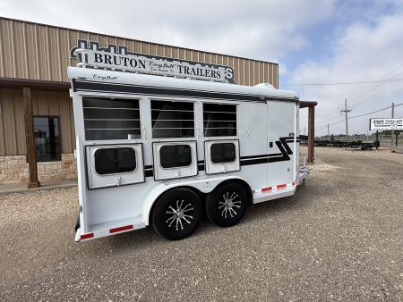 Used 2024 Bruton 3 HORSE XTREME Horse Trailer