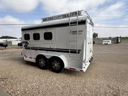 Used 2024 Bruton 3 HORSE XTREME Horse Trailer