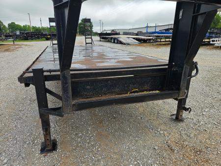 Used 2006 DJTW 102X24 TANDEM LO-PRO GOOSENECK W/STEEL FLOOR 7K TORSION AXLES ALUMINUM WHEELS & STANDUP RAMPS