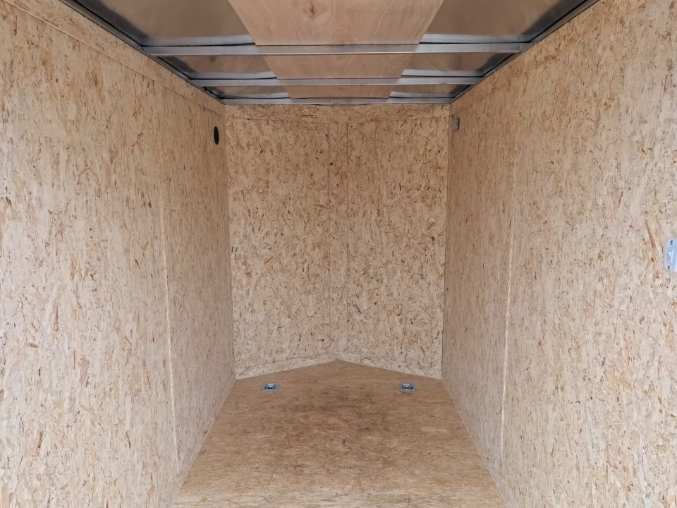 New 2026 Formula Trailers 5 x 8 x 6 Traverse Flat Top V-Nose with 3K GVWR, Rear Flare ,LED Loading Light, 5,000 lb. Steel Plate D-Rings, & Ramp Extension