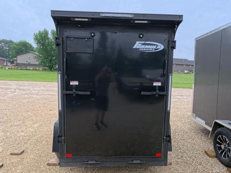 New 2026 Formula Trailers 5 x 8 x 6 Traverse Flat Top V-Nose with 3K GVWR, Rear Flare ,LED Loading Light, 5,000 lb. Steel Plate D-Rings, & Ramp Extension