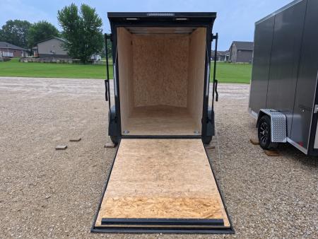 New 2026 Formula Trailers 5 x 8 x 6 Traverse Flat Top V-Nose with 3K GVWR, Rear Flare ,LED Loading Light, 5,000 lb. Steel Plate D-Rings, & Ramp Extension