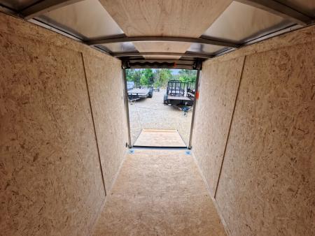 New 2026 Formula Trailers 5 x 8 x 6 Traverse Flat Top V-Nose with 3K GVWR, Rear Flare ,LED Loading Light, 5,000 lb. Steel Plate D-Rings, & Ramp Extension