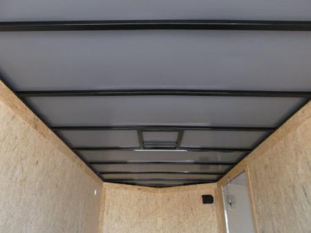 New 2026 Covered Wagon Trailers 7x16 Cargo Trailer / Enclosed Trailer / 7ft Interior / Double Barn Doors / 48" RV Side Door / LED's / .080 White Poly Core