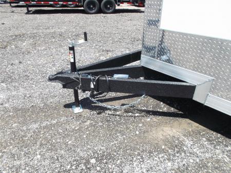New 2026 Covered Wagon Trailers 8.5x20 Cargo / Enclosed Trailer / Car Hauler / 7ft Interior Height / Extra Wide Ramp / 5200# Axles / LEDs / .080 White Semi-Screwless Exterior / 48" RV Side Door / 60" Triple Tube Tongue