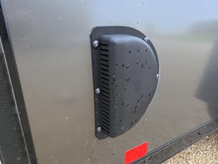 New 2026 Formula Trailers 6' x 12' x 6'6" Charcoal with Black Trim Traverse Flat Top V-Nose with 3K GVWR, ST205/75 R 15 Tires, Rear Flare w/ LED Load Light , Ramp Extension