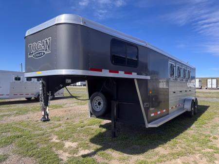 Used 2023 Logan Coach 4H Bullseye GN Horse Trailer
