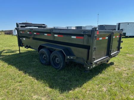 Used 2023 MAXX-D 83x16 Tandem 14K GN Dump w/ 8K Axles, Hydraulic Jacks, & Flare Sides