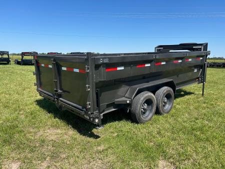 Used 2023 MAXX-D 83x16 Tandem 14K GN Dump w/ 8K Axles, Hydraulic Jacks, & Flare Sides