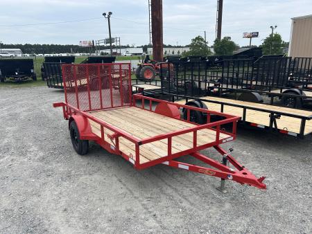 New 2026 Down 2 Earth Trailers 76X12 Utility Trailer, with Tube Top Rail & Spring assist Gate