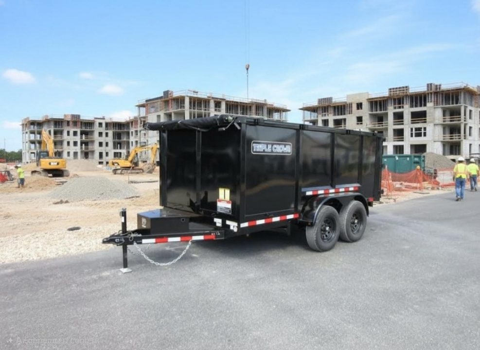 New 2026 Triple Crown Trailers 7X14HD 4'H 16K Dump Trailer