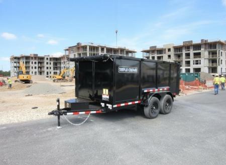 New 2026 Triple Crown Trailers 7X14HD 4'H 16K Dump Trailer