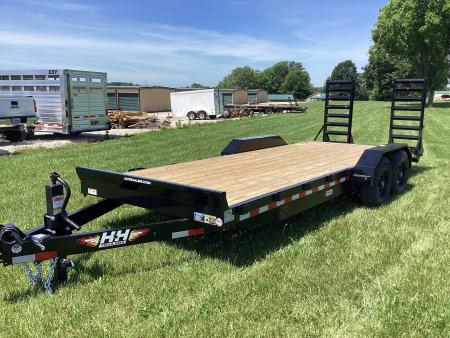 New 2026 H&H Trailers 18+2 Equipment Trailer, Drive Over Fenders, 14K