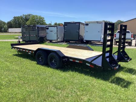 New 2026 H&H Trailers 18+2 Equipment Trailer, Drive Over Fenders, 14K