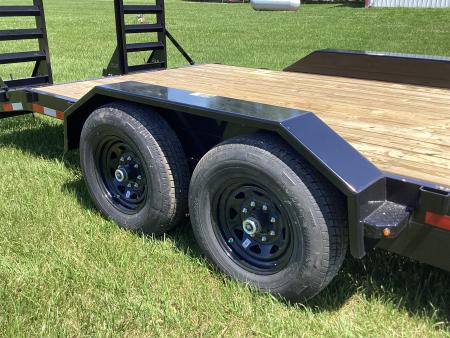 New 2026 H&H Trailers 18+2 Equipment Trailer, Drive Over Fenders, 14K