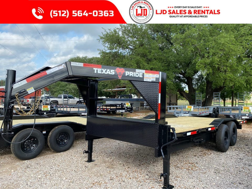 New 2026 Texas Pride 102" X 21'- Gooseneck Tilt Trailer - 16K GVWR