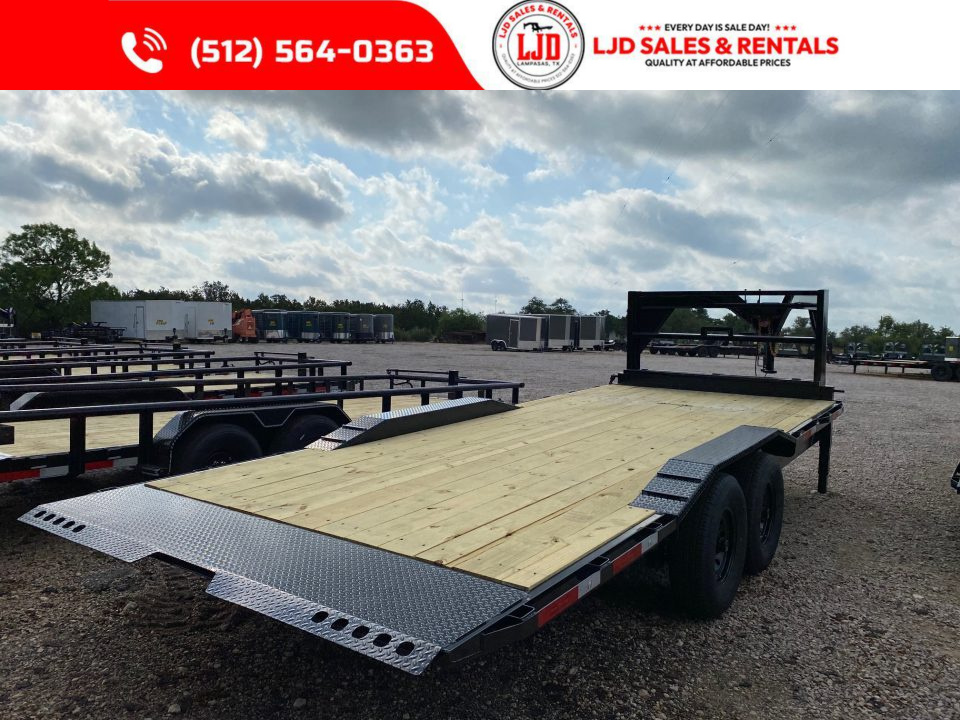 New 2026 Texas Pride 102" X 21'- Gooseneck Tilt Trailer - 16K GVWR