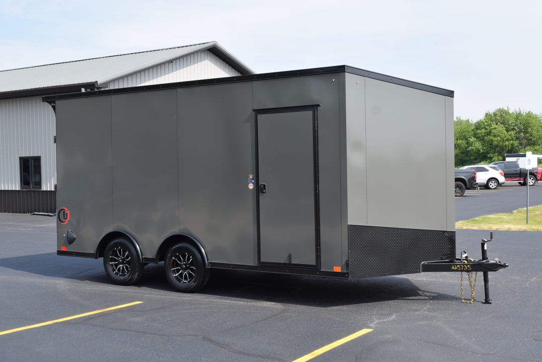 New 2026 United Trailers UJ 8.5x16 Cargo / Enclosed Trailer Black Trim Package