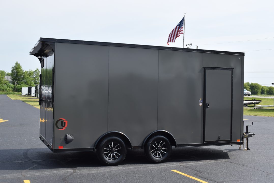 New 2026 United Trailers UJ 8.5x16 Cargo / Enclosed Trailer Black Trim Package