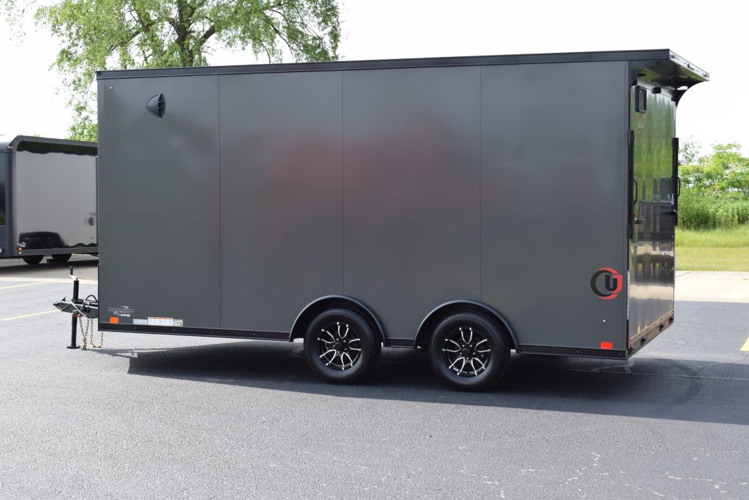 New 2026 United Trailers UJ 8.5x16 Cargo / Enclosed Trailer Black Trim Package