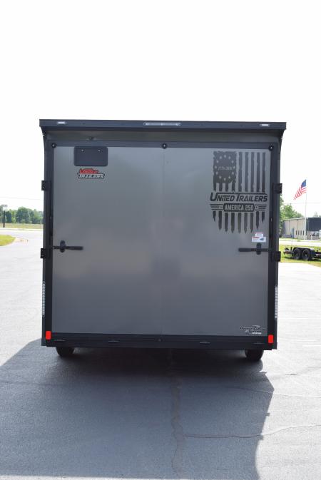 New 2026 United Trailers UJ 8.5x16 Cargo / Enclosed Trailer Black Trim Package
