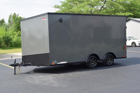 New 2026 United Trailers UJ 8.5x16 Cargo / Enclosed Trailer Black Trim Package