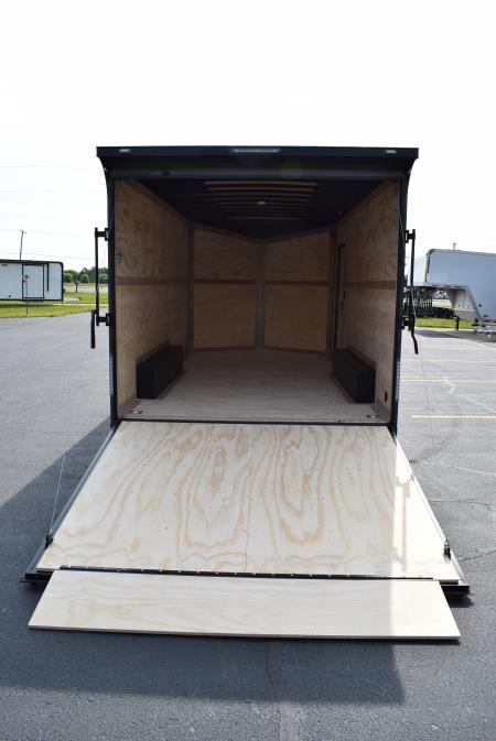 New 2026 United Trailers UJ 8.5x16 Cargo / Enclosed Trailer Black Trim Package
