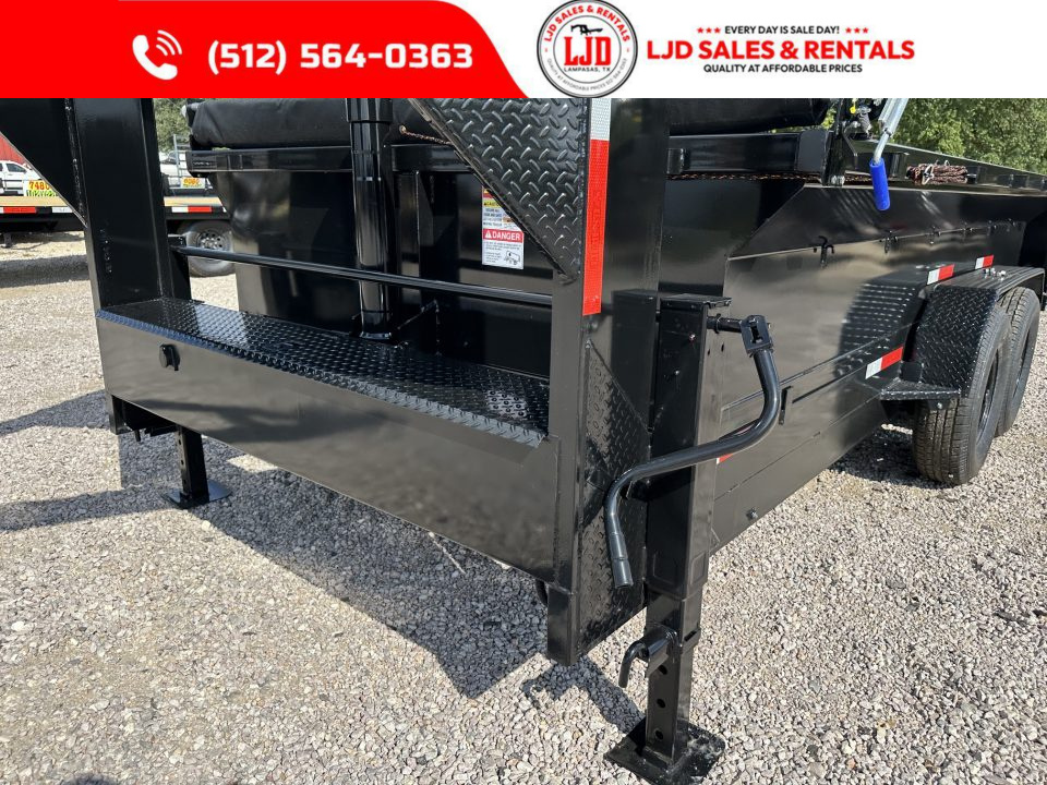 New 2026 Texas Pride 14' X 2' - Dump Trailer - Gooseneck - 16K GVWR - TARP