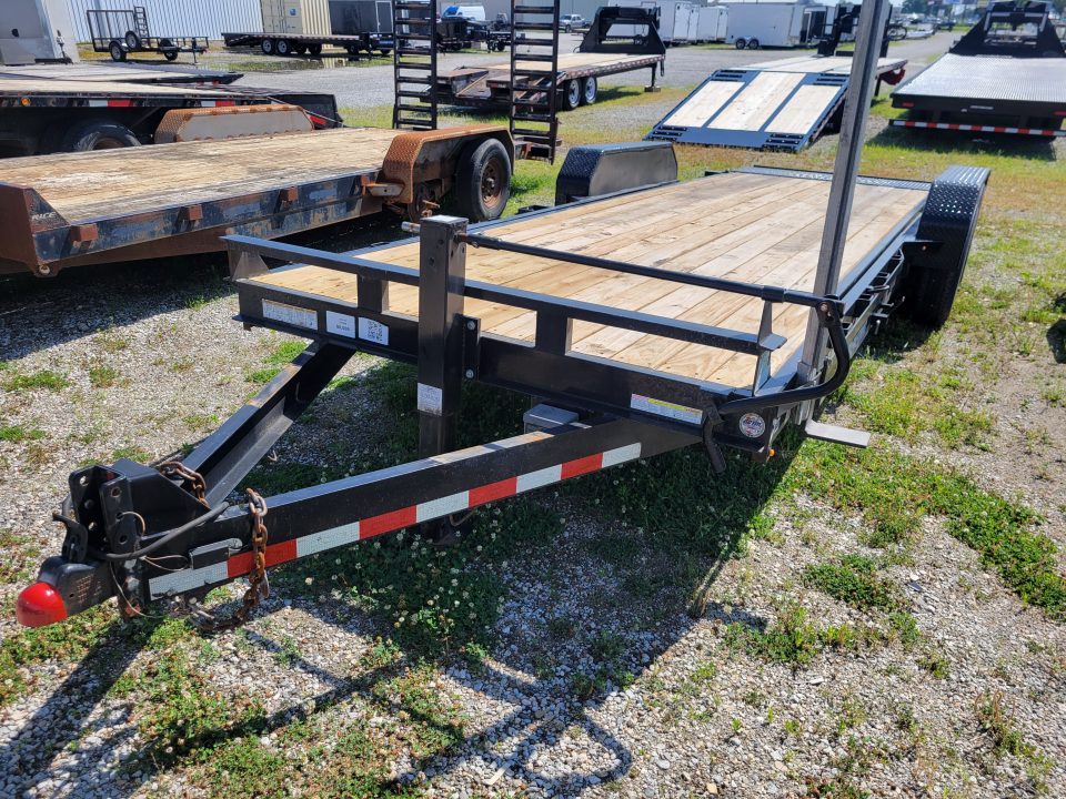 Used 2018 Sure-Trac 7x18+4 Tilting Equipment Trailer